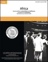 Africa SATB choral sheet music cover